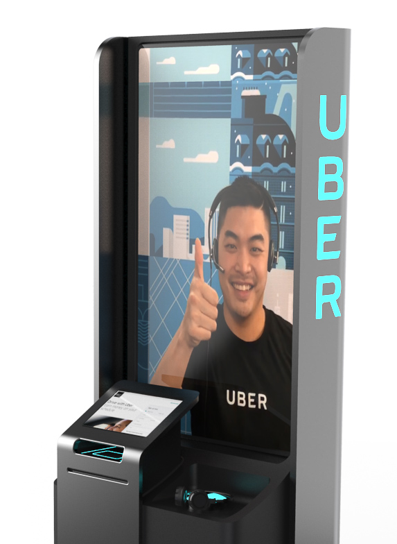 Uber kiosk