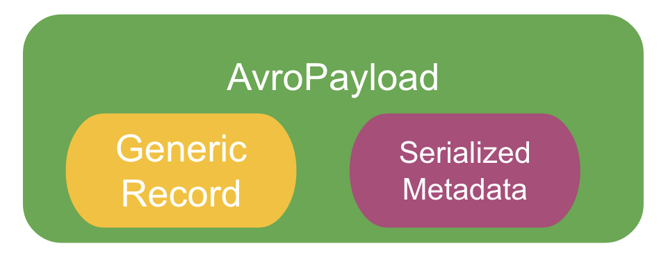 Graphic showing AvroPayload's contents